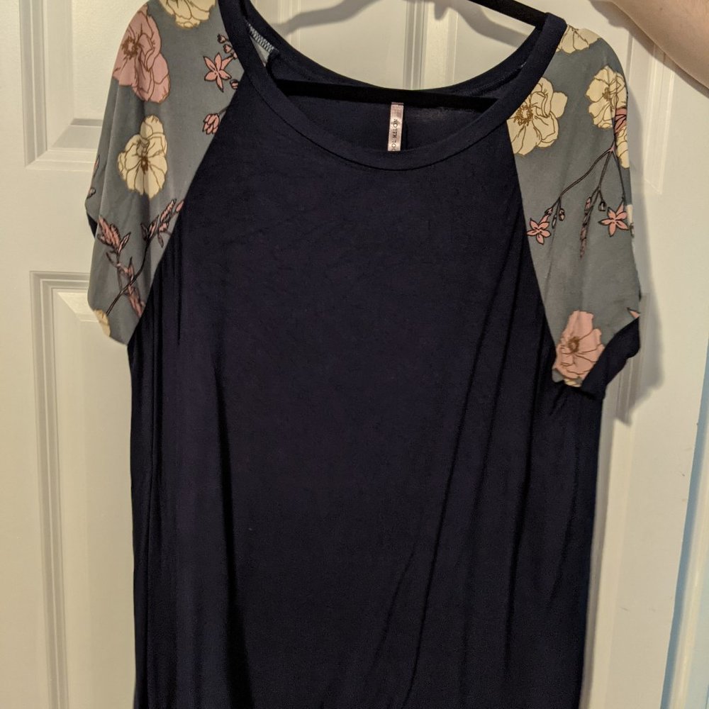 Cool Melon Top with Decorative Sleeves